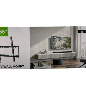 Emerald Black TV Wall Mount with Green Accent
